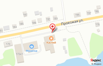 Кафе Каспий в Кировском районе на карте