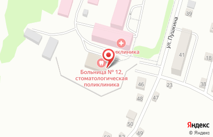 то Областная Больница №12 в Заводоуковске на карте