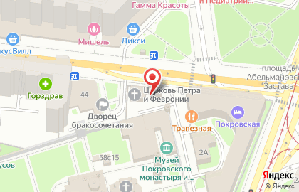 Храм святых благоверных князя Петра и Февронии на карте