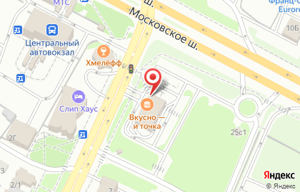 Ресторан быстрого обслуживания Макдоналдс на Мервинской улице на карте