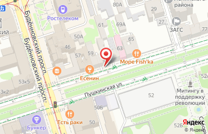 Городская больница №8 на Пушкинской улице на карте