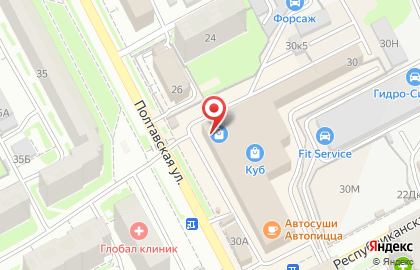 Велосипедный магазин ВелоСтрана в Нижнем Новгороде на карте