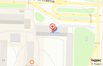 Супермаркет Магнит в Петрозаводске на карте