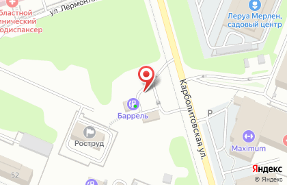 Компания Баррель на улице Лермонтова на карте