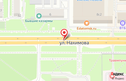Фабрика дверей на улице Нахимова на карте