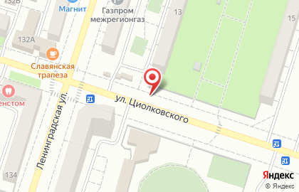Киоск по продаже кондитерских изделий на улице Циолковского на карте