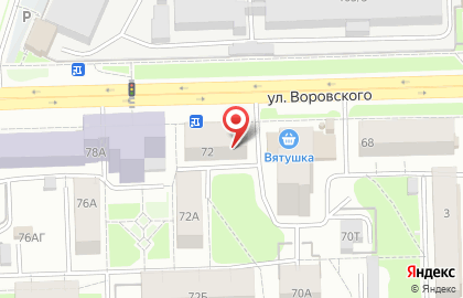 Леко на улице Воровского на карте