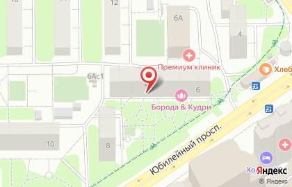 Магазин у дома Бристоль на Юбилейном проспекте на карте