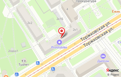 Венус на Торжковской улице на карте