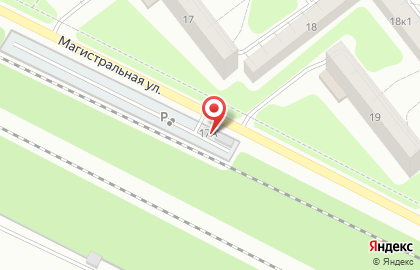 Шиномонтажная мастерская на Магистралиной улице на карте
