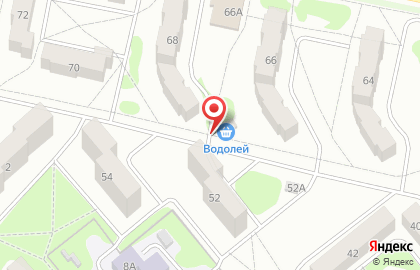 Продовольственный магазин Водолей на улице Мира на карте