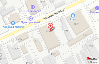 Магазин автотоваров на Авиационной улице на карте