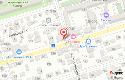 Продовольственный магазин Вера в Октябрьском районе на карте