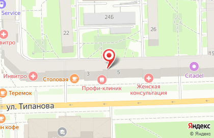 Продуктовый магазин в Санкт-Петербурге на карте