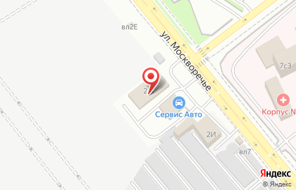 Техцентр Сервис-Авто в Москворечье-Сабурово на карте