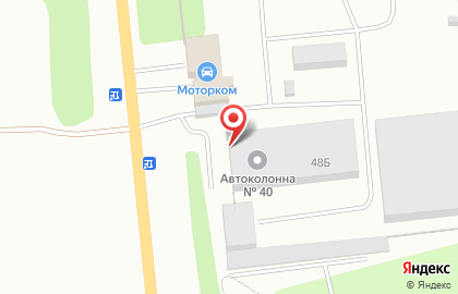 Автоколонна №40 на карте