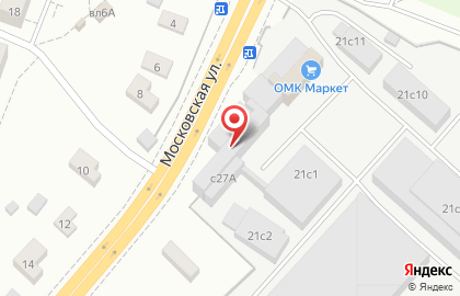 Служба заказа легкового транспорта 91199 на Московской улице на карте