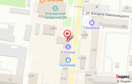Универсам Пятёрочка на Московской улице на карте