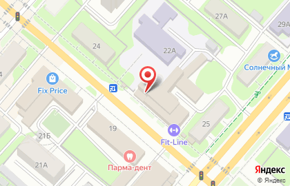 Сеть супермаркетов Монетка в Закамске на карте