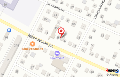Магазин Мясной двор на Московской улице на карте