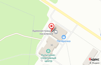 Участковый пункт полиции в пос. Лесная Поляна на карте