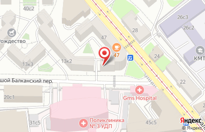 Общественный пункт охраны порядка Центрального административного округа в Красносельском районе на карте
