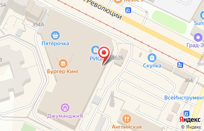 Международная сеть ресторанов быстрого питания Ташир пицца в Коломне на карте