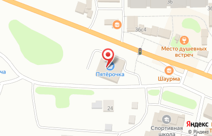 Супермаркет Пятёрочка на Тверской улице на карте