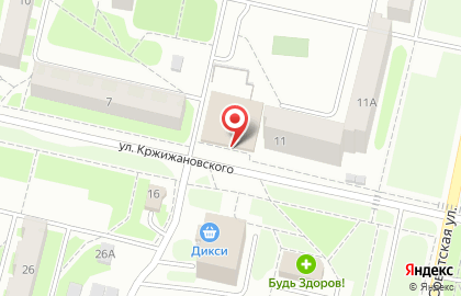 Продуктовый магазин Дарц на улице Кржижановского на карте