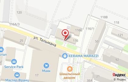 Автошкола ЛИДЕР на улице Тельмана на карте