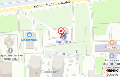 Автомойка Башнефть в Ижевске на карте