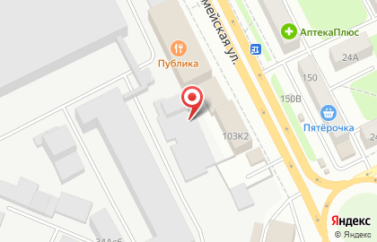 Торгово-технический центр Техномастер на Красноармейской улице на карте
