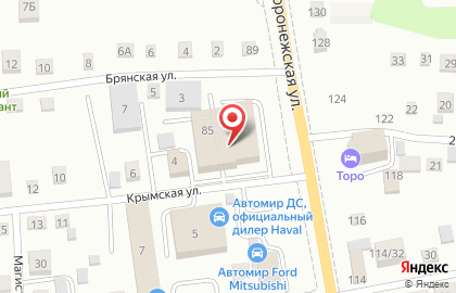 ООО Автомир на Воронежской улице на карте