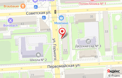 Магазин Чернышевой на улице Максима Горького на карте
