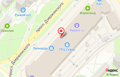 Магазин молодежной одежды ГипноZ на проспекте Дзержинского на карте