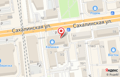 Салон оптики Сахалин-Оптик на Сахалинской улице на карте