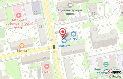 Супермаркет цифровой и бытовой техники DNS на улице Мира на карте