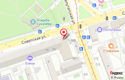 Спар на Советской улице на карте