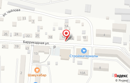 Универсальный магазин Визит на Баррикадной улице на карте