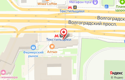 Терминал МТС-Банк на Волгоградском проспекте на карте