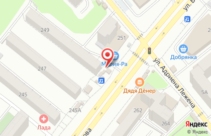 Киоск по продаже фруктов и овощей в Новосибирске на карте