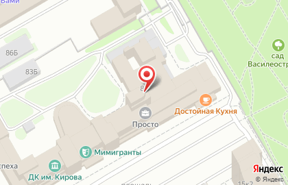 Текила Данс в Василеостровском районе на карте