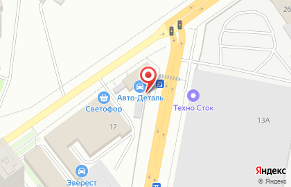 Шиномонтажная мастерская в Октябрьском районе на карте