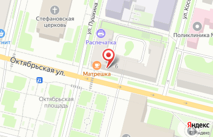 Матрёшка в Ухте на карте