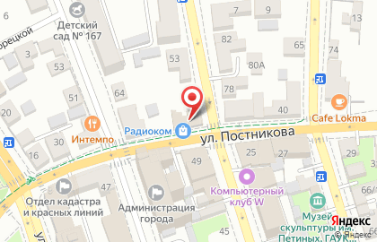 Торгово-сервисный центр Sonet на улице Постникова на карте