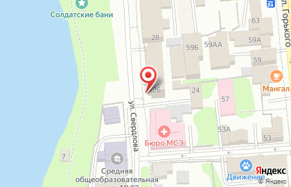 Столовая Борщ на улице Свердлова на карте