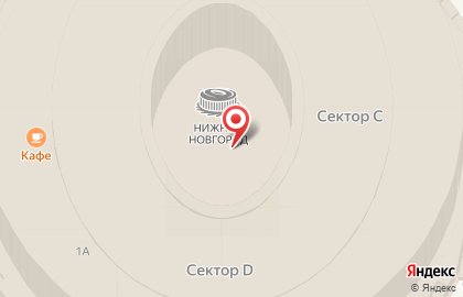 Футбольный клуб Нижний Новгород на карте
