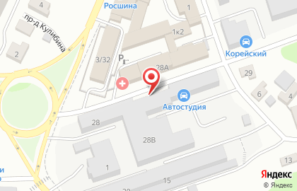 Шиномонтажная мастерская на улице Александра Матросова на карте