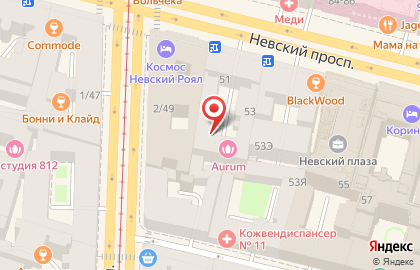 Магазин эротических товаров VenusShop на Невском проспекте на карте