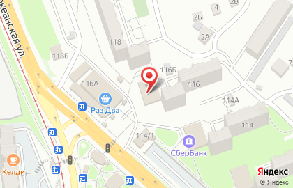 КБ Уссури в Железнодорожном районе на карте